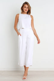 Nicola Pants - White | Petal & Pup (US)