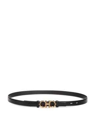 Salvatore Ferragamo Women's Gancini Slim Leather Belt | Bloomingdale's (US)