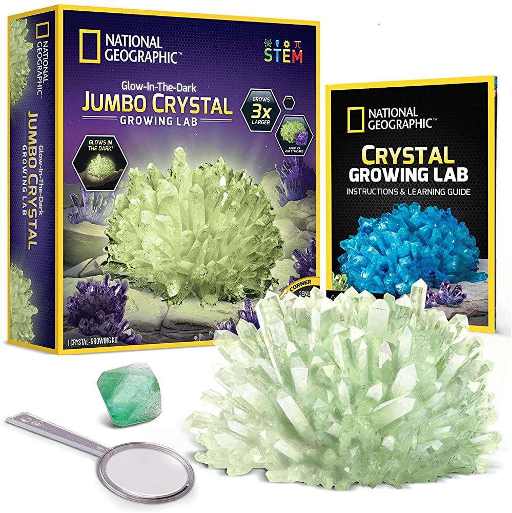 NATIONAL GEOGRAPHIC Jumbo Crystal Growing Kit - Grow a Giant Glow in the Dark Crystal in a Few Da... | Amazon (US)