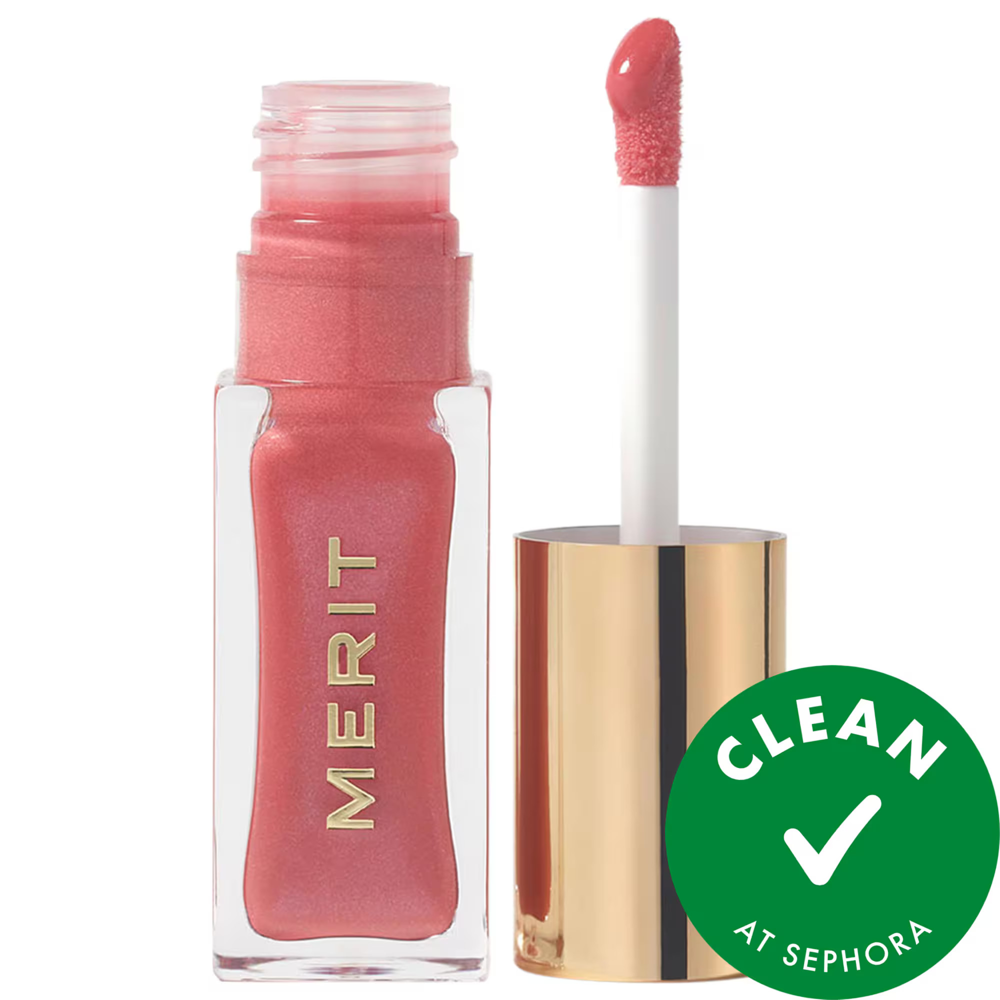 MERIT Shade Slick Hydrating Tinted Lip Oil Pointelle 0.23 oz / 7 ml | Sephora (US)