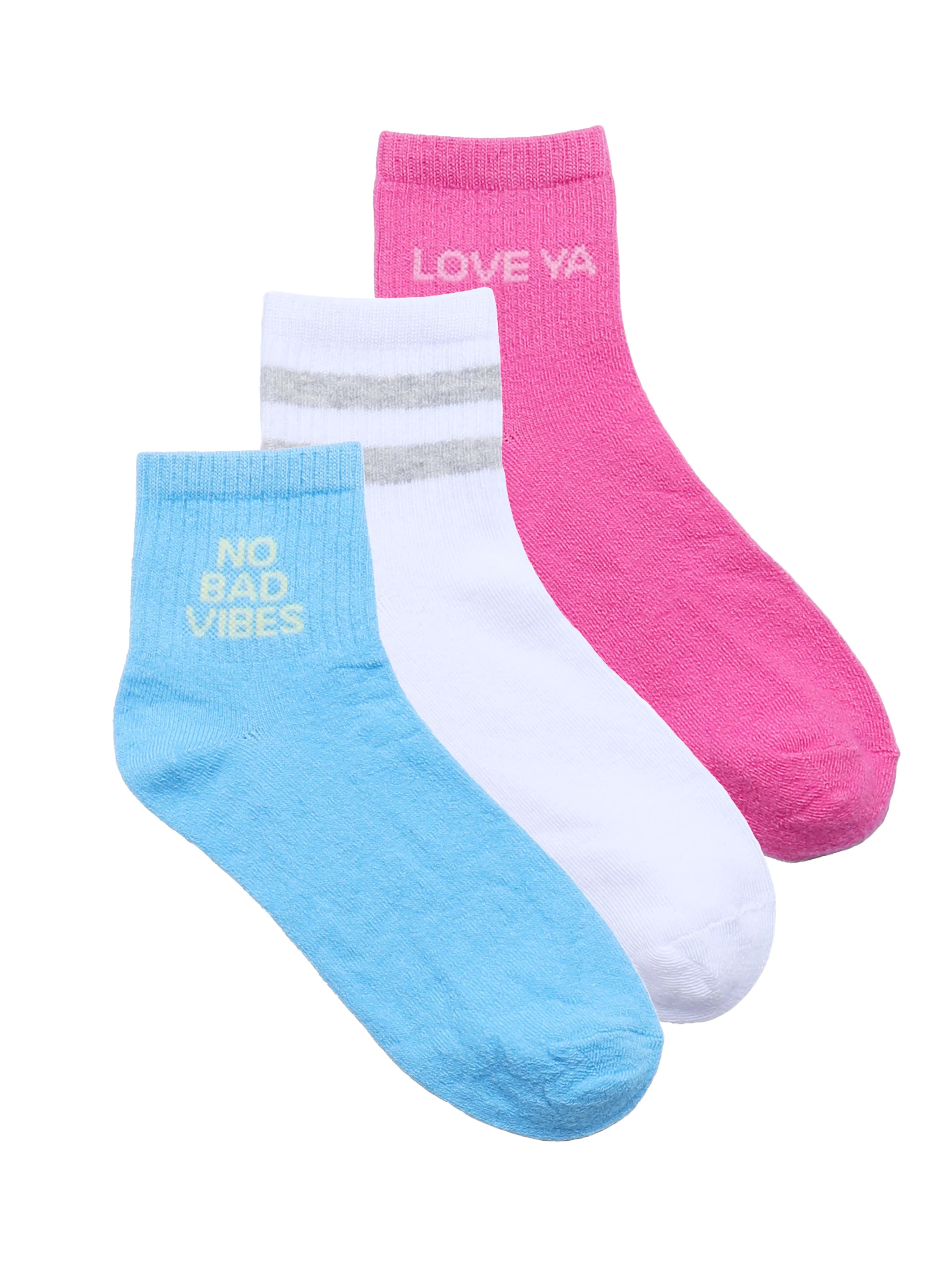 No Boundaries Ankle Socks, 3-Pack, Women's, Size 4-10 | Walmart (US)