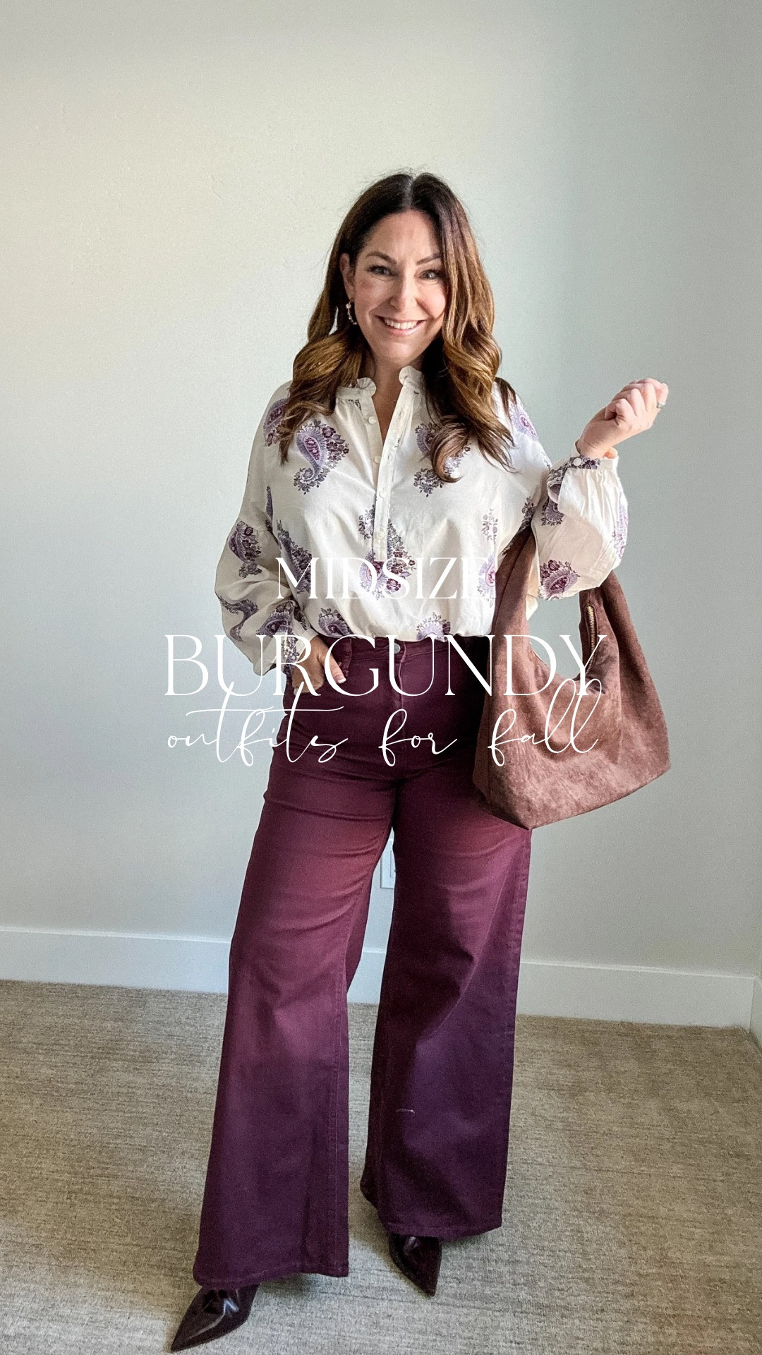 Burgundy fall outfits 

For reference I'm 5'5 size 12/14 38DD. Wearing large in tops. 32 in quince pants, 14 in palmer pants, large in dress 

#LTKSeasonal #LTKWorkwear #LTKMidsize