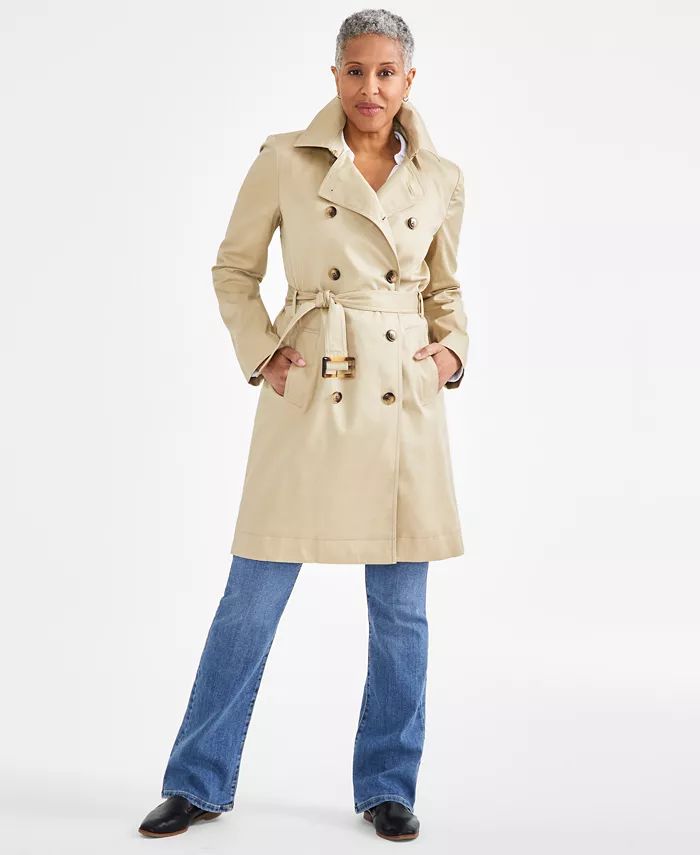 Style & Co Women's Classic Trench Coat, Created for Macy's - Macy's | Macy's