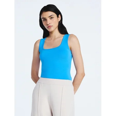 Scoop Women’s Square Neck Tank Top, Sizes XS-XXL | Walmart (US)
