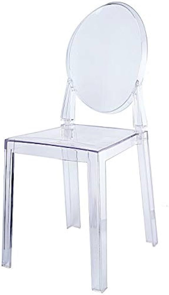 BalsaCircle 36-Inch Tall Clear Plastic Transparent Chair Wedding Party Furniture Reception Dinner... | Amazon (US)