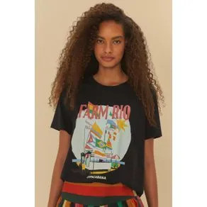 T-Shirt Fit Estampada Farm Rio Copacabana | Farm Rio (BR)