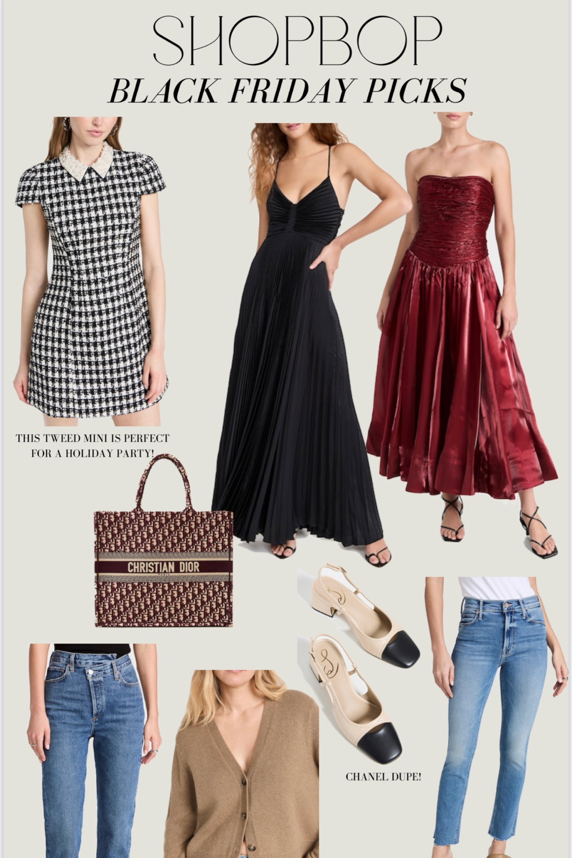 What’s in my cart from the SHOPBOP Black Friday event! 

#LTKSeasonal #LTKCyberWeek #LTKHoliday