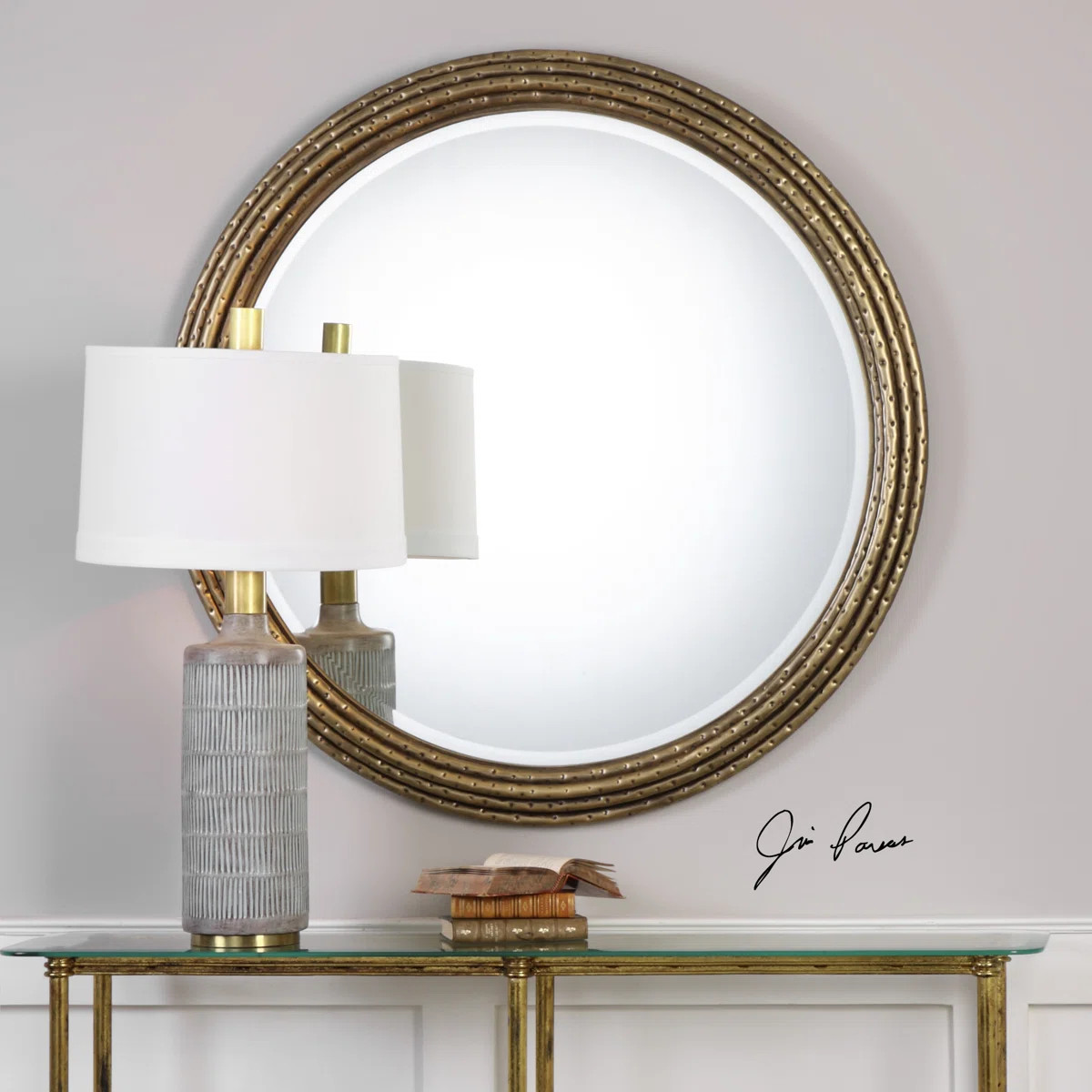 Manawa Metal Round Wall Mirror | Wayfair North America
