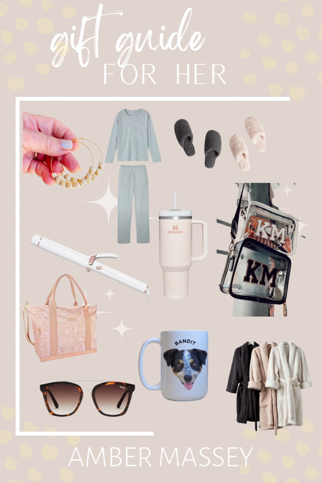 Holiday Gift Guide | For Her. Looking for gifts for friends or family. Here are some gift ideas that are a great fit for anyone. Especially someone who has everything. 
Beauty | Hair | Curling Iron | Stanley | Personalized

#LTKHoliday #LTKhome #LTKtravel