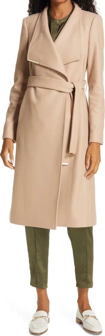 Rose Wool & Cashmere Blend Wrap Coat | Nordstrom