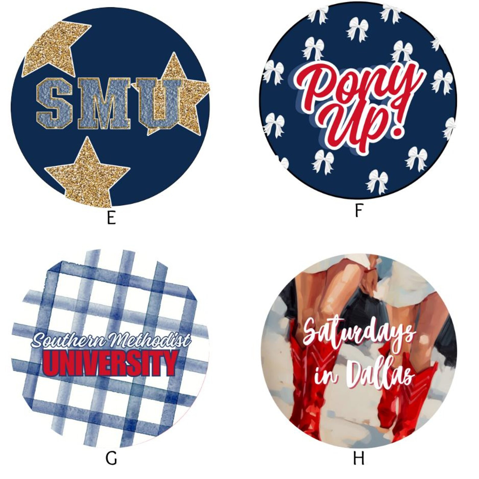SMU Inspired Game Day Button Sets, 3" Game Day Button, College Football, Gameday Accessory, Pin, ... | Etsy (US)