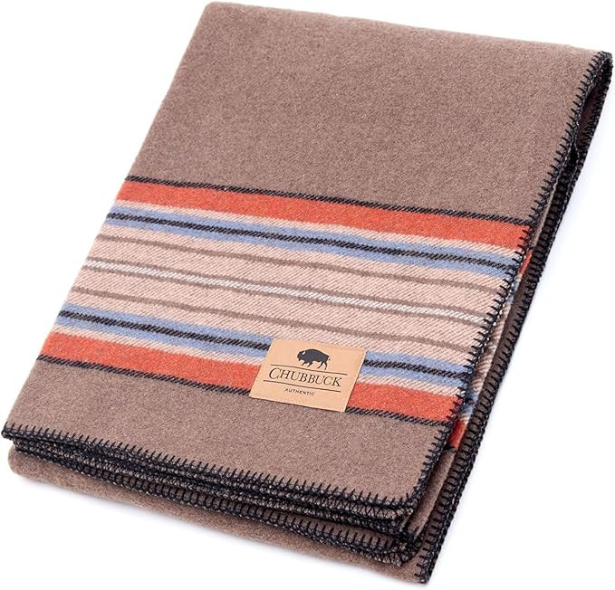 Chubbuck 100% Wool Blanket Camping (60" x 84") - Large Warm Blankets for Camping, Emergency, Outd... | Amazon (US)