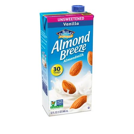 (4 Pack) Almond Breeze Almondmilk, Unsweetened Vanilla 32 oz | Walmart (US)