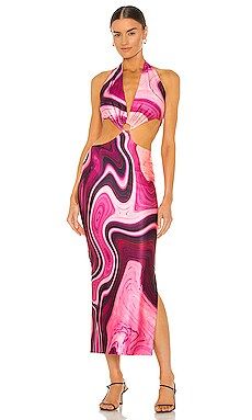 Farai London Gaia Long Dress in Purple from Revolve.com | Revolve Clothing (Global)