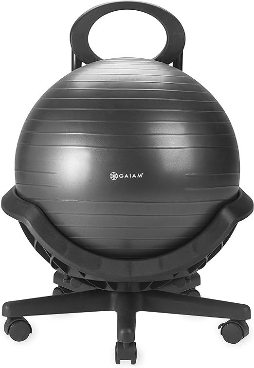 Gaiam Ultimate Balance Ball Chair (Standard or Swivel Base Option) - Premium Exercise Stability Y... | Amazon (US)