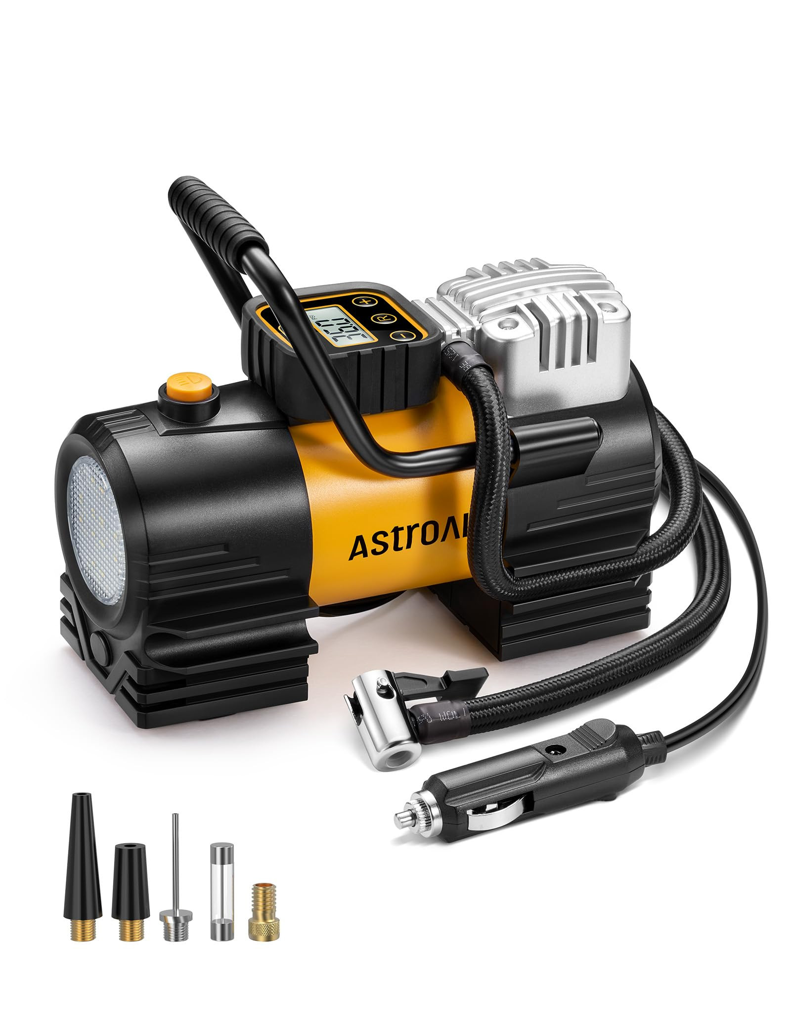 AstroAI Tire Inflator Portable Air Compressor (Up to 150 PSI) Tire Pump for Car 12V DC Digital Ai... | Amazon (US)