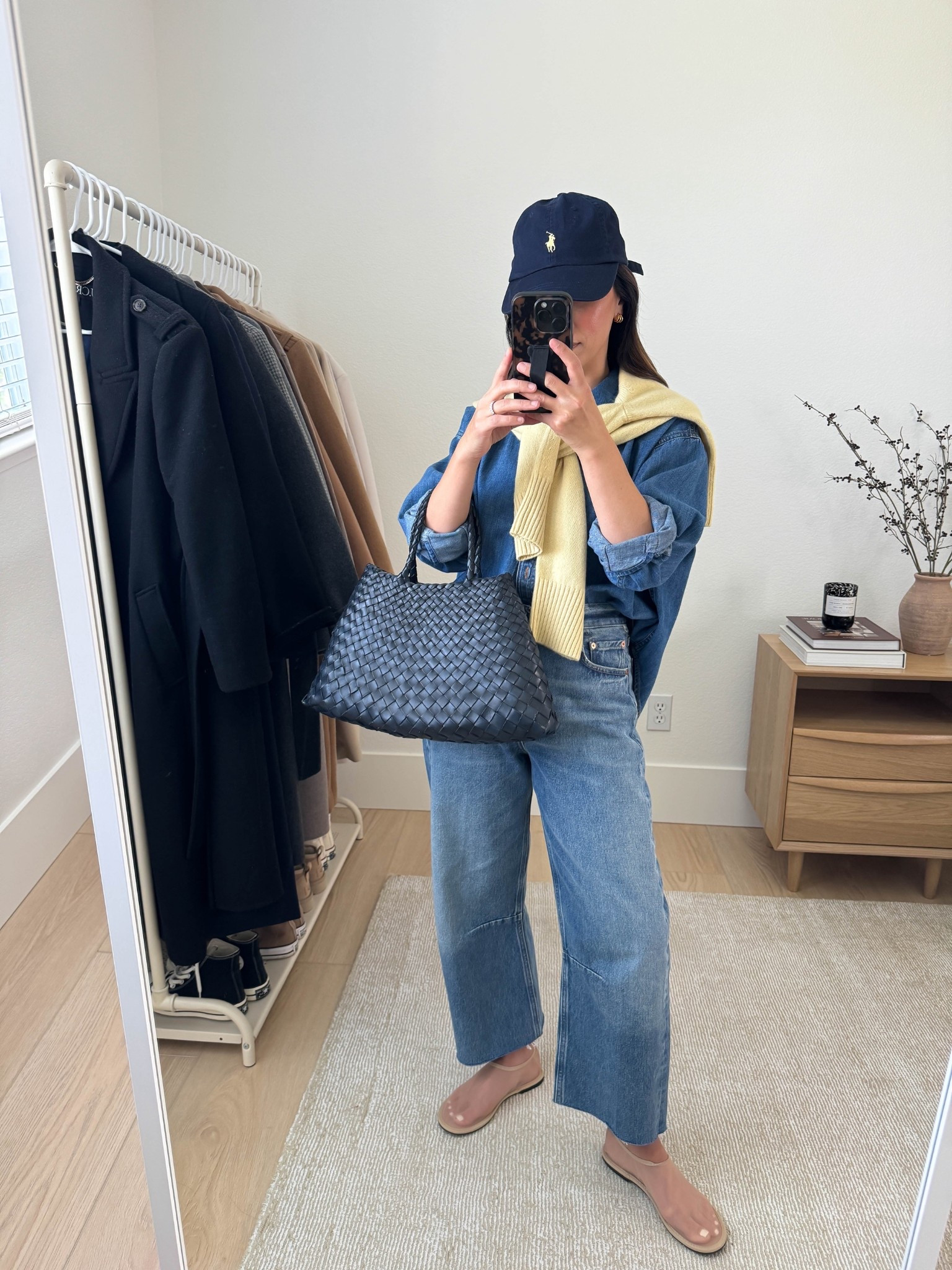 Citizens of Humanity Miro jeans - styled multiple ways. My most worn barrels right now. Curve is only slight, which makes them more versatile. The wash is stunning and can be worn year-round. These do run big, I size down to a 24.

J.Crew crop denim button down xs
Citizens of Humanity Miro jeans 24, cut hems. Run big
Amazon Mesh flats 5
Dragon Diffusion Santa Croc small in blue
Polo Ralph Lauren hat
Everlane cashmere sweater xs (old color)

Petite style, jeans 

#LTKootd #LTKPetite #LTKSeasonal