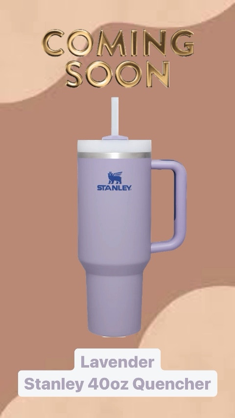 💜💜💜 Coming soon…NEW Lavender Stanley Soft Matte Quenchers in the 40 oz size!
Sign up for stock notifications now since the release date has been posted yet! This shade of purple is SO perfect and I love the contrasting darker purple logo on this cup!

* 40 oz Quencher - $45

#stanleycup #stanley #purple #comingsoon #newcolor #reels #reelsinstagram #ltkunder50 #iykyk #trendingaudio #trending #ontrend #viral #explorepage #explore #fyp #fypシ #foryou #sneakpeek #hydrate #lavender #taylorswift #swiftie #swifties #viralreels #trendingreels

#LTKFind #LTKhome #LTKunder50