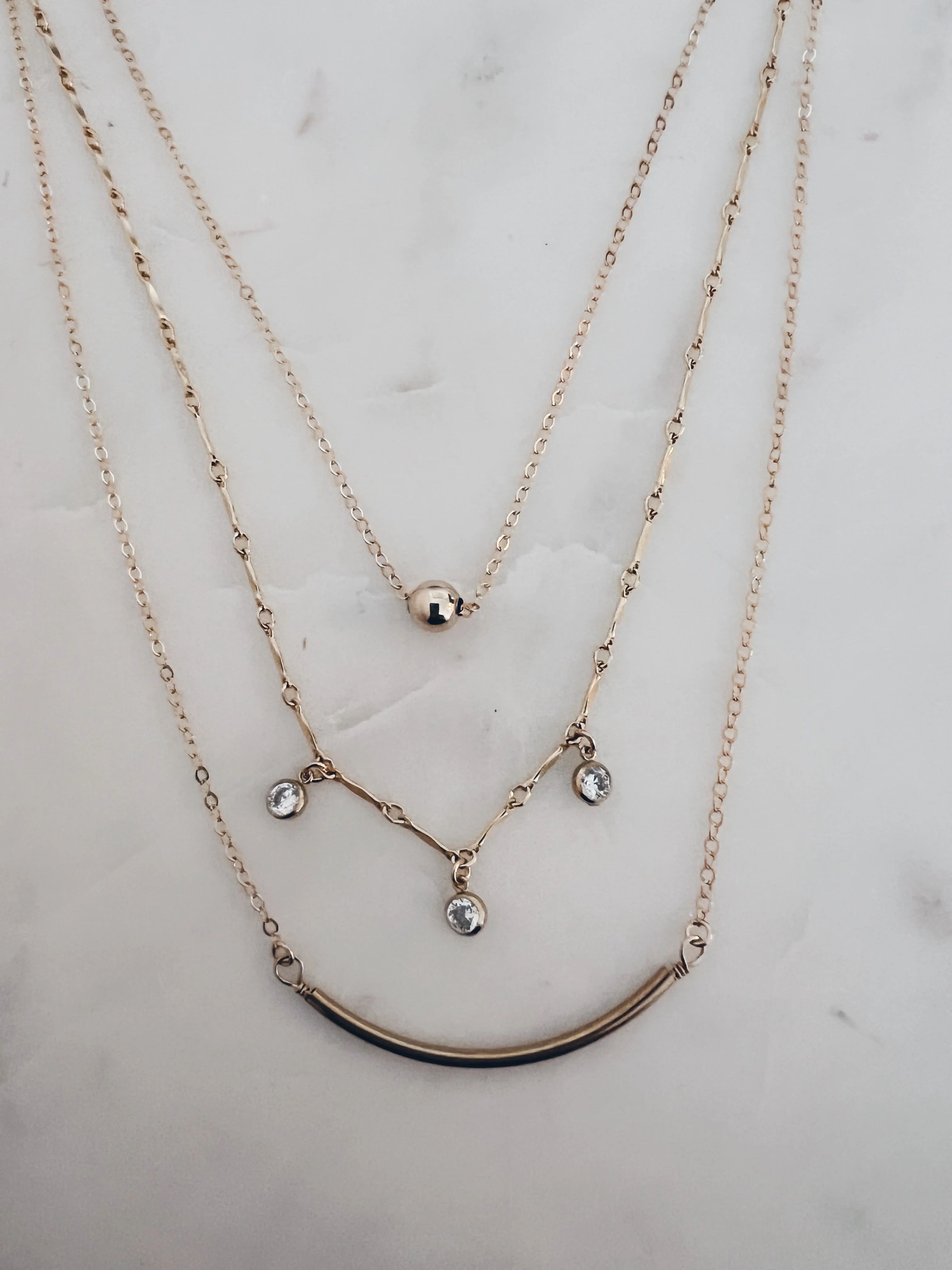 Trio Mixed Layered Necklace | Mac and Ry Jewelry