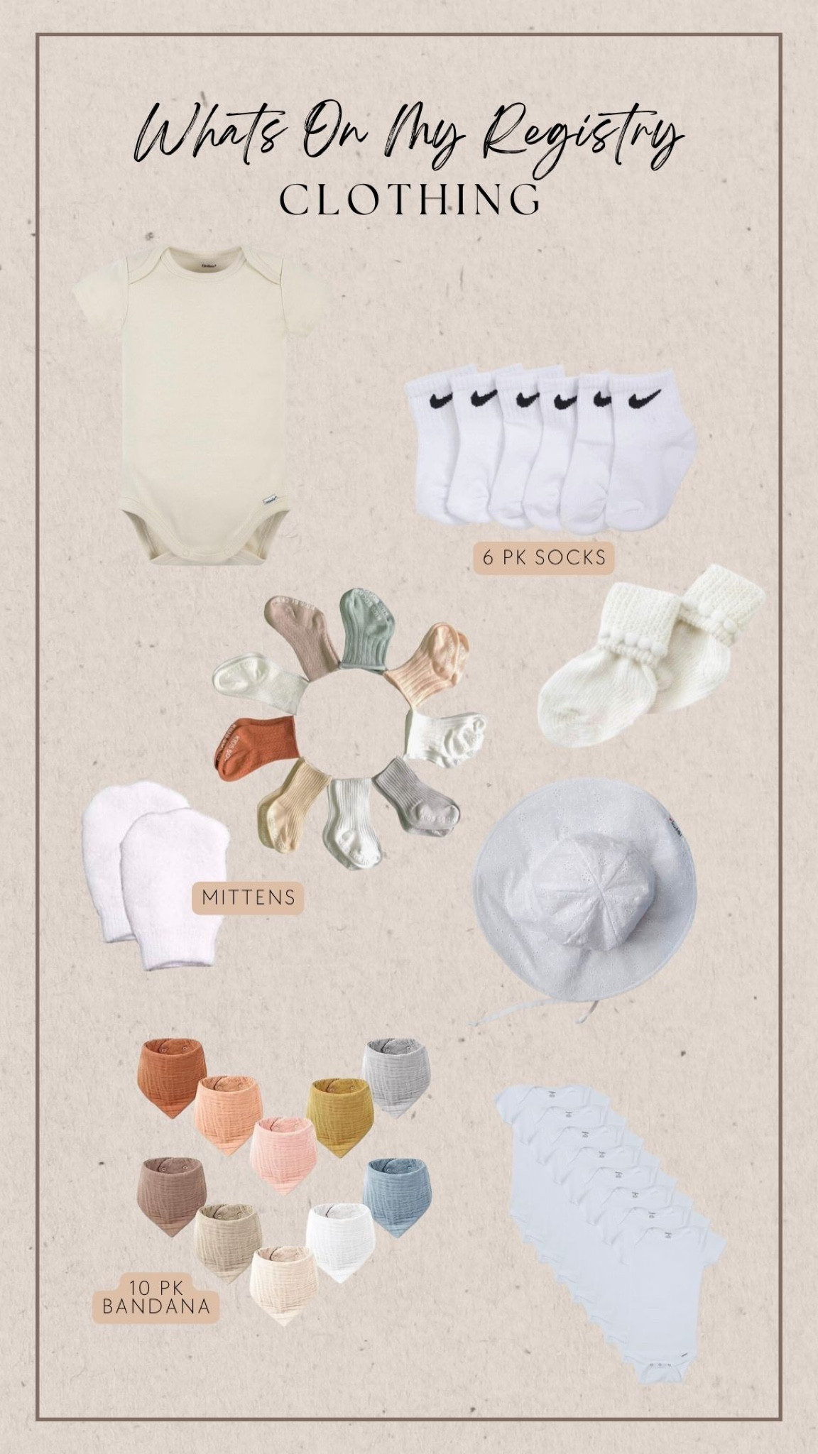 What’s on my baby registry! 

Clothing, maternity, baby 