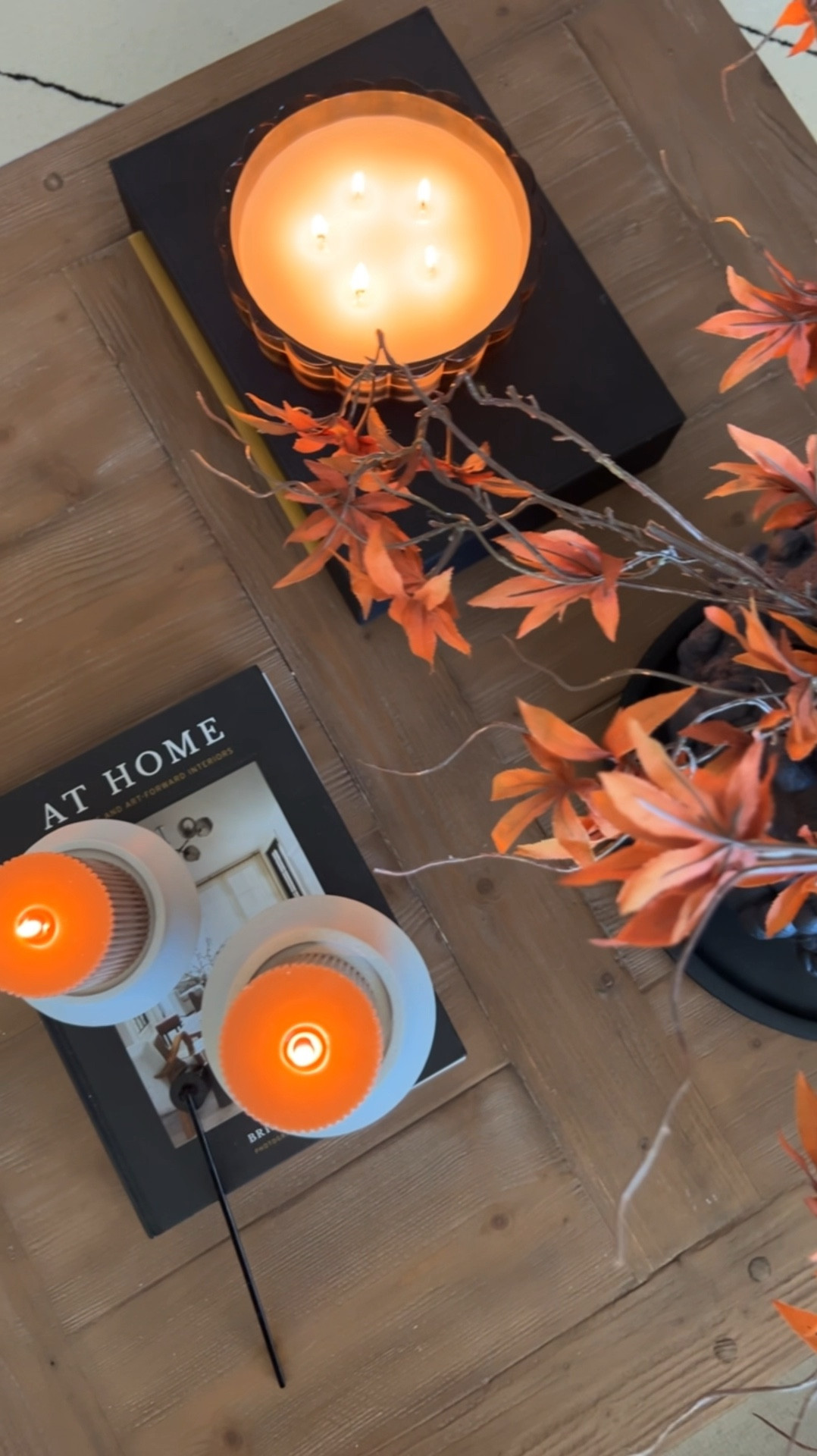 Fall coffee table styling, fall candles, fall decorations 

#LTKSeasonal #LTKHome