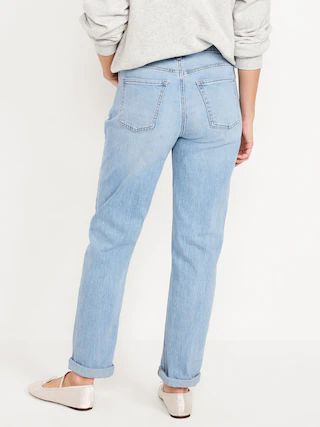 Mid-Rise Wow Boyfriend Straight Jeans | Old Navy (CA)