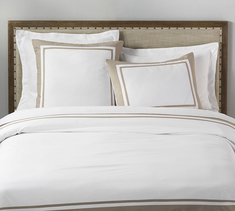 Parker Organic Percale Duvet Cover | Pottery Barn (US)