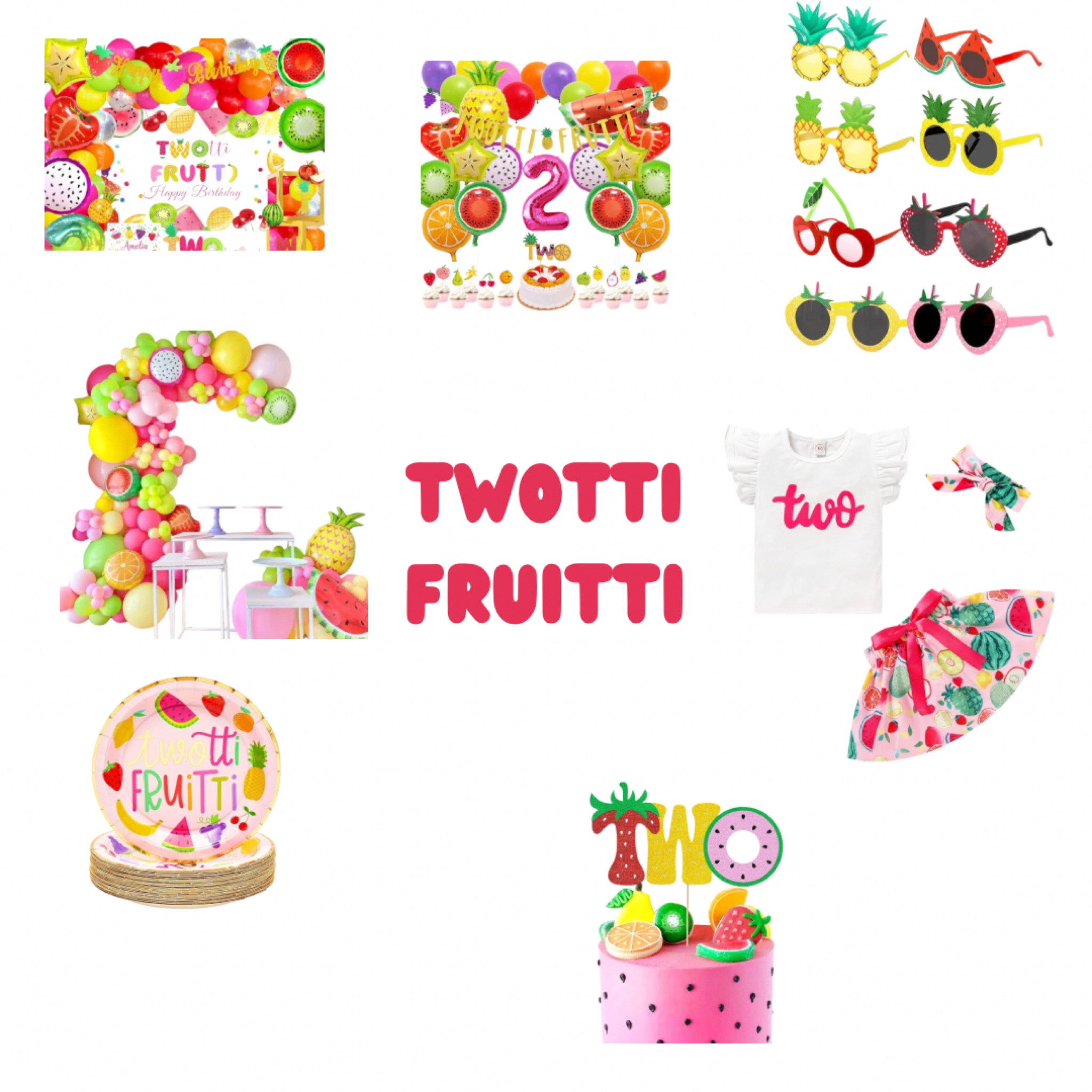 Two-tti Fruitti birthday party theme second birthday little girl 

#LTKFamily #LTKParties #LTKKids