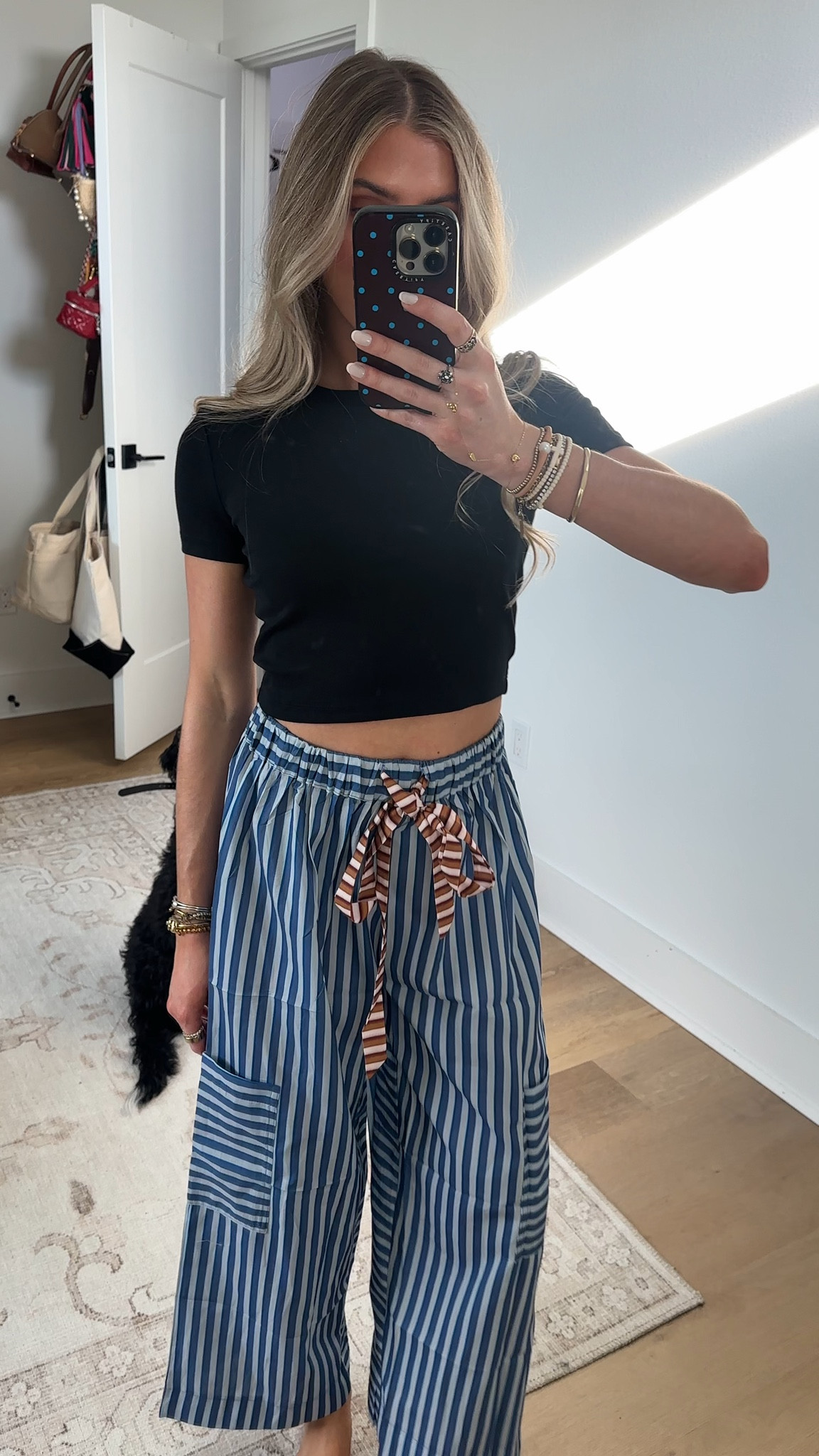 Amazon size small Bankeng Women Drawstring Striped Pants Loose Wide Leg Lounge Pants Casual Palazzo Pants Trousers with Pockets

#LTKSeasonal #LTKSaleAlert #LTKootd