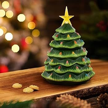 Mr. Christmas 13" Illuminated Nostalgic Tree Cookie Jar | Amazon (US)