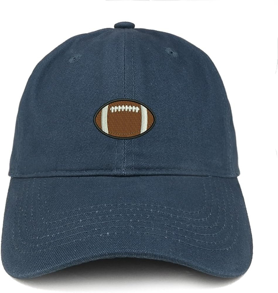 Trendy Apparel Shop Football Quality Embroidered Low Profile Brushed Cotton Dad Hat Cap | Amazon (US)