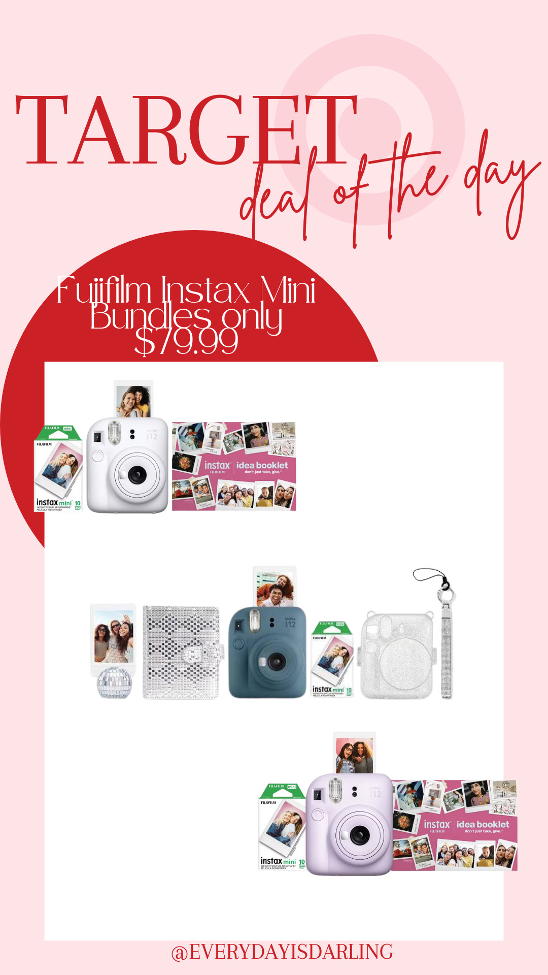 Fujifilm Instax Mini Bundles are only $80 today! These would be a good gift for a teen, pre-teen, or really any age!  

 #LTKGiftGuide #LTKSaleAlert #LTKKids