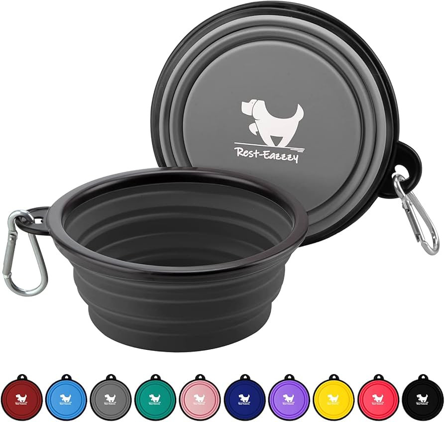 Collapsible Dog Bowls for Travel, 2-Pack Dog Portable Water Bowl for Dogs Cats Pet Foldable Feedi... | Amazon (US)