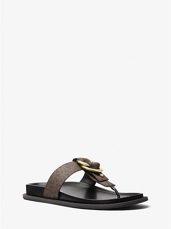 Jaden Signature Logo Thong Sandal | Michael Kors US