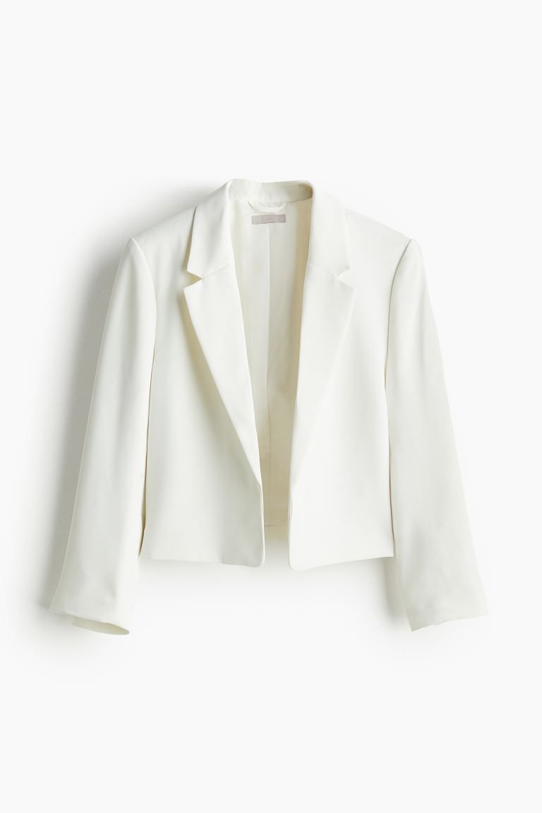 Jacket with Slit Cuffs - White - Ladies | H&M US | H&M (US + CA)