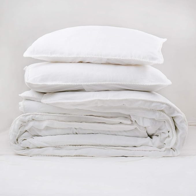 Simple&Opulence 100% Pure Linen Duvet Cover Set,Ultra Soft and Easy Care,European Flax Bedding wi... | Amazon (US)
