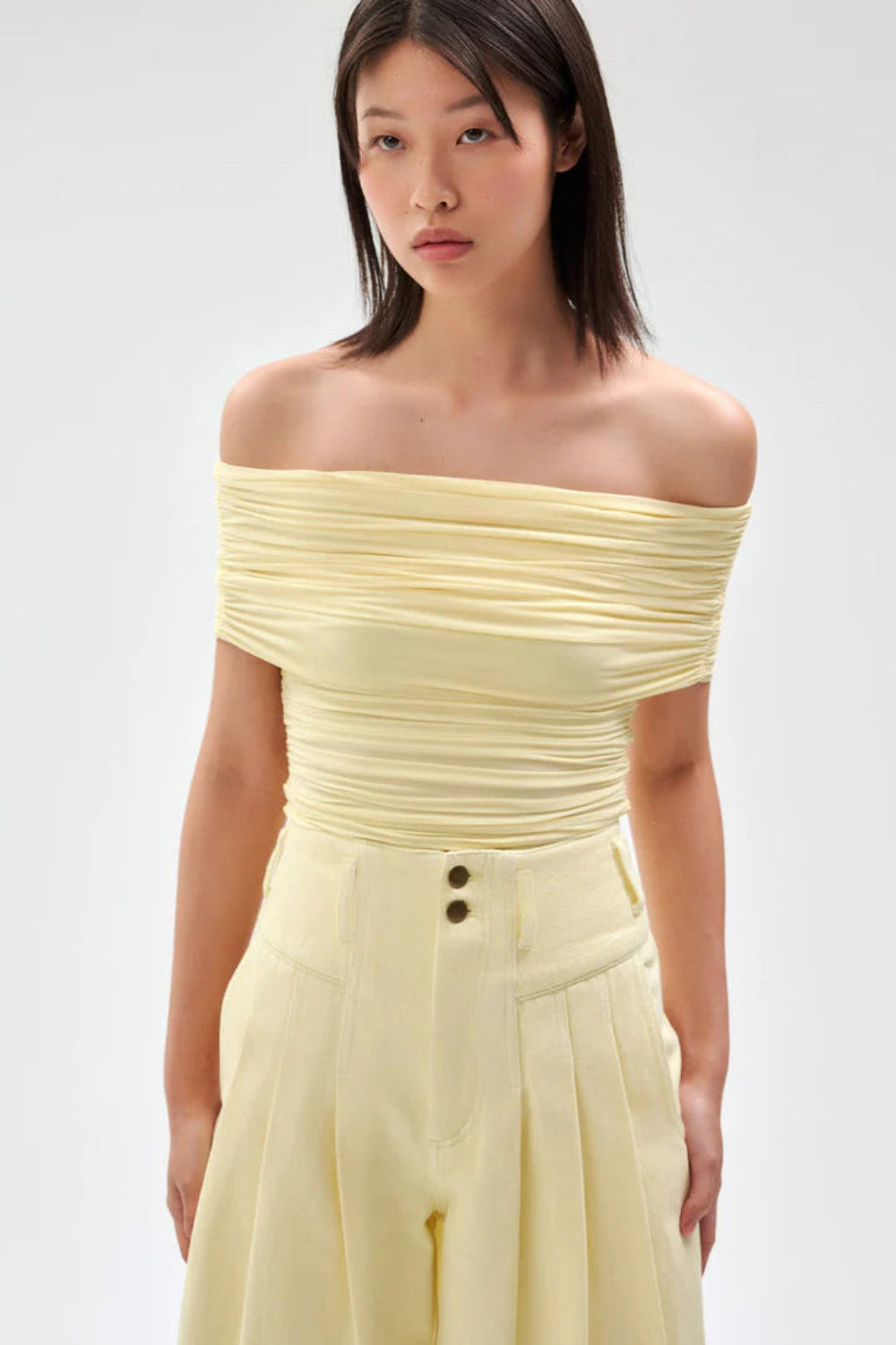 Blanchet Top Pastel Yellow | Curio