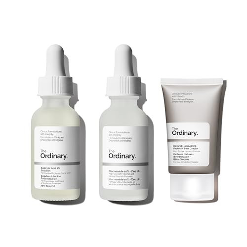 The Ordinary Acne Collection - Skin Care Bundle Set For Oily, Acne Prone Skin - Salicylic Acid 2% Solution, Niacinamide 10% + Zinc 1%, Natural Moisturizing Factors + Beta Glucan | Amazon (US)