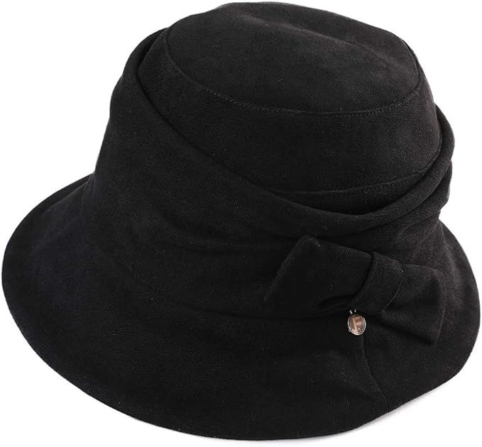 1920 Vintage Cloche Bucket Hat Ladies Church Derby Party Fashion Winter 55-59CM | Amazon (US)