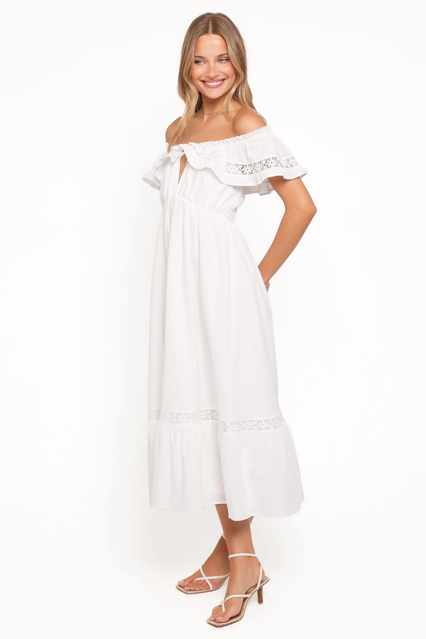 Janelle Dress - White | Petal & Pup (US)