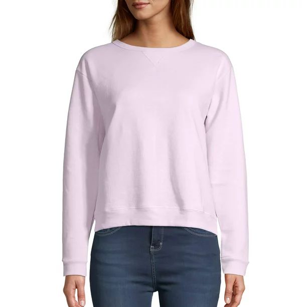 Hanes Womens V-Notch Pullover Fleece Sweatshirt | Walmart (US)