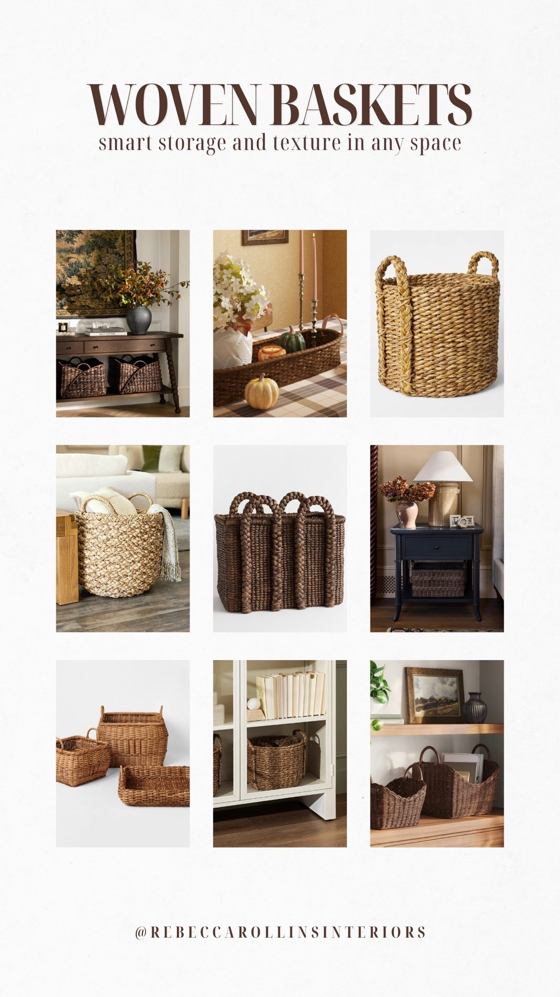Woven baskets to add I to your living room or bedroom for fall! Throw all your cozy blankets in to grab this season 🧺

#falldecor #baskets #cozyseason

#LTKHome #LTKSeasonal #LTKSaleAlert