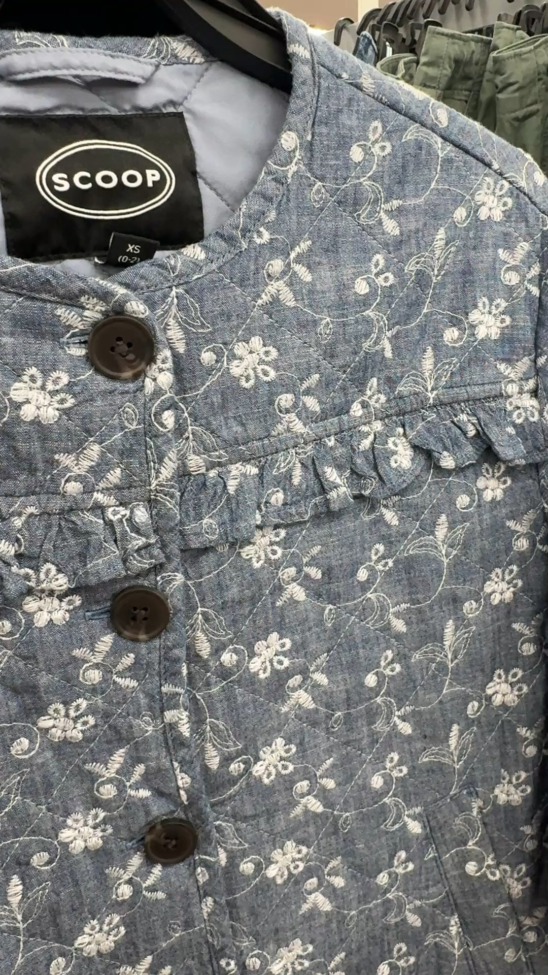 Ruffle quilted jacket with floral print from Walmart! 

#LTKmomlife #LTKootd