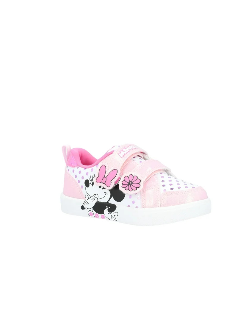 Minnie Mouse Toddler Girls’ Sparkle Court Sneakers | Walmart (US)