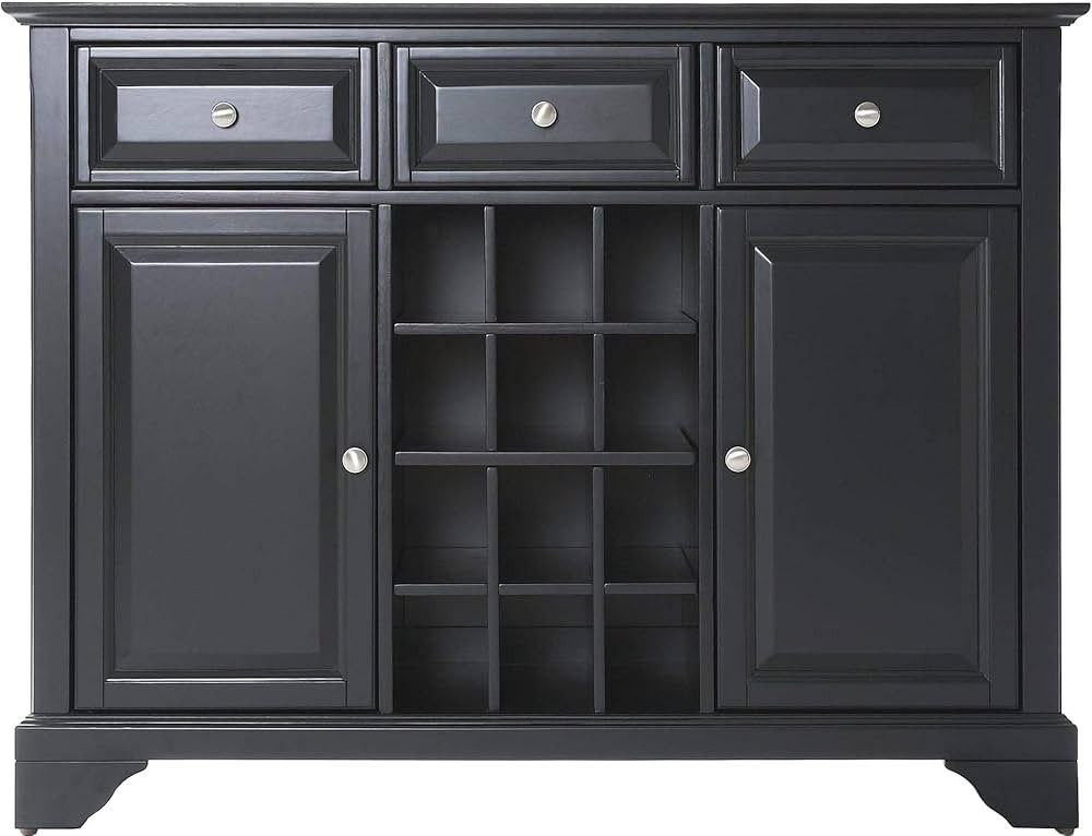 Crosley Furniture Lafayette Wine Buffet/Sideboard - Black | Amazon (US)