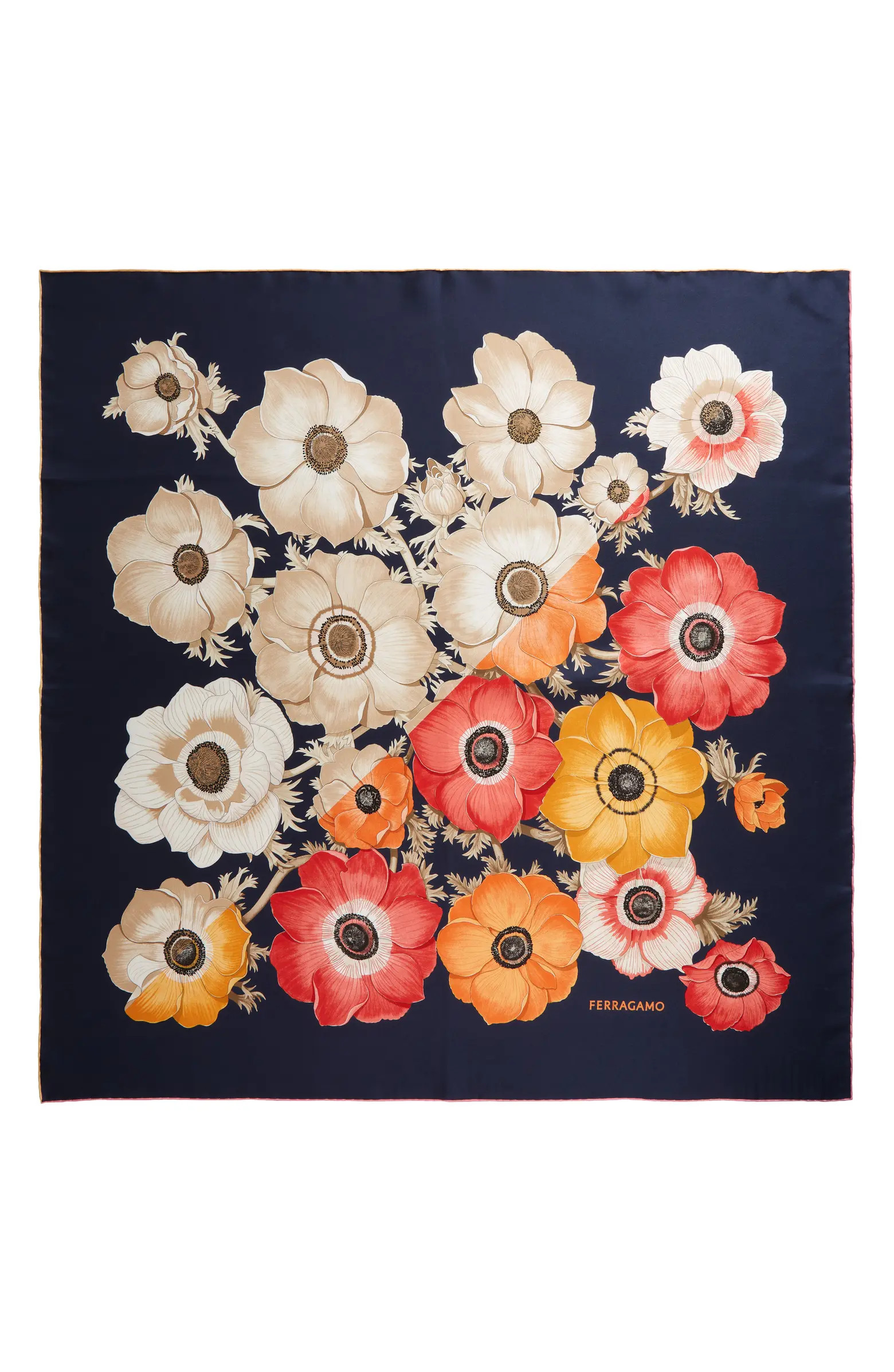 Anemone Flower Silk Scarf | Nordstrom