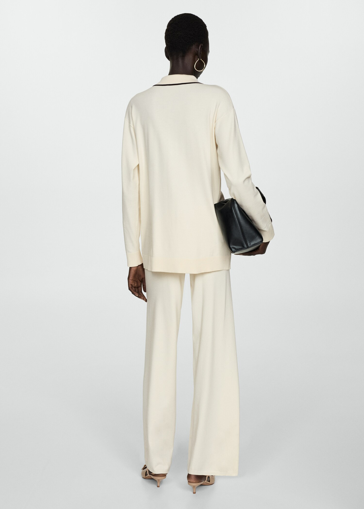 Straight knitted trousers | MANGO (UK)