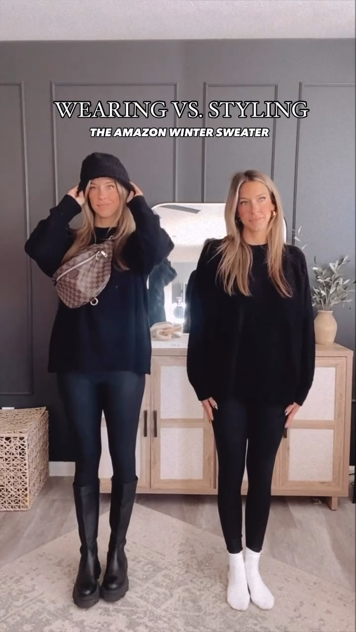 comment FUZZY and she is yours! ✨ it’s sweater weather and I am here for it! All my fave Fall finds are in my @amazon storefront under November link! 

fuzzy sweater, cozy sweaters, black sweaters, pullover sweater tops, free people sweaters, crewneck sweaters, amazon sweaters, fall sweaters, winter sweaters, winter finds, cozy outfits, cozy styles