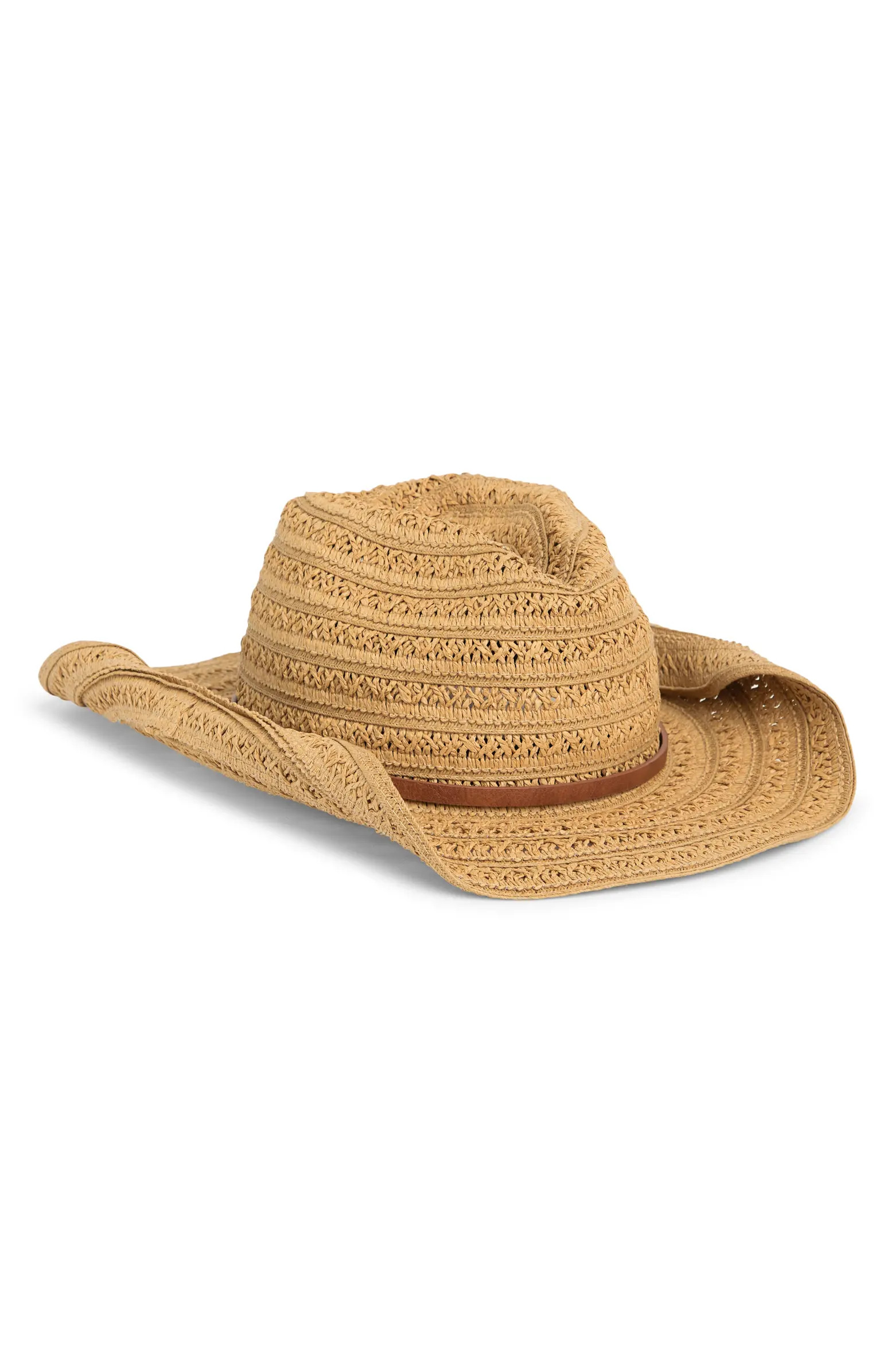 Vince Camuto Open Weave Cowgirl Hat | Nordstromrack | Nordstrom Rack