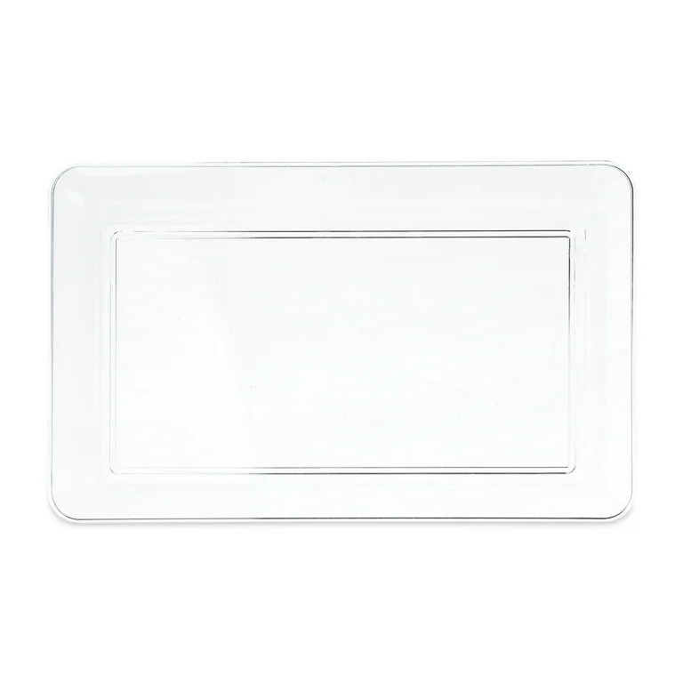 Clear Rectangular Plastic Food Tray, 18", by Way To Celebrate | Walmart (US)